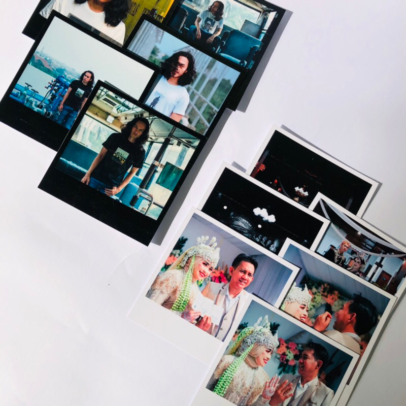 Cetak Foto Square || Foto Persegi Terbaru Latar Polos Putih dan Hitam