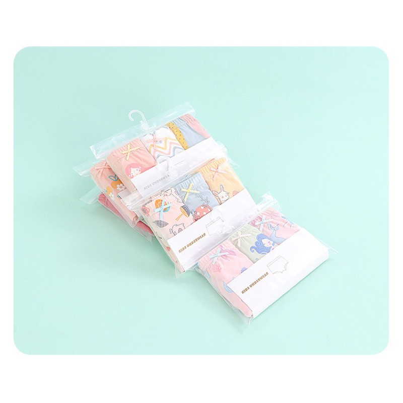 Celana Dalam CD Anak Perempuan 3 in 1( 3 pcs / Bungkus ) Katun Premium / Celana Dalam Anak Cewek / Kolor Anak Cewek / Kolor Anak Perempuan / Sempak Anak Cewek / Kancut Anak Cewek/ Girl Underwear / Children Underwear