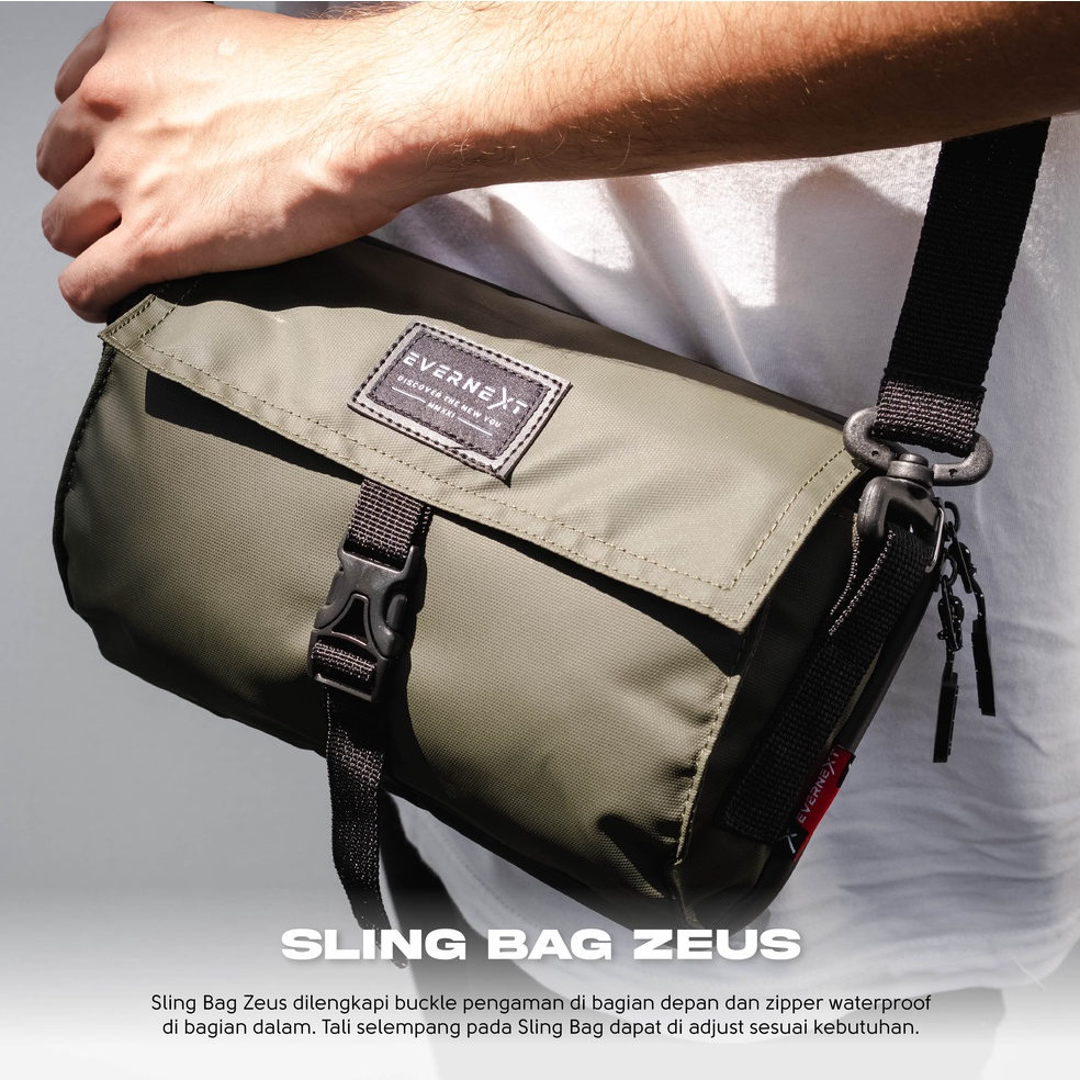 Tas Selempang Pria Distro Anti Air Tas Samping Sling Bag Slimbag Pria Waterproof Original