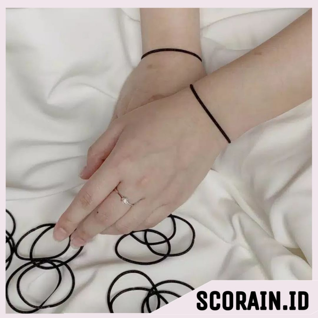 GELANG KARET SATUAN POLOS HITAM WARNA WARNI | KARET RAMBUT ELASTIS 1PCS 1 IKATAN KUNCIRAN RAMBUT