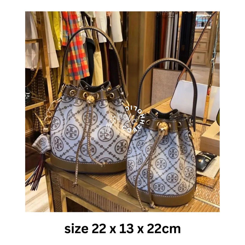 tory burch bucket T monogram bag