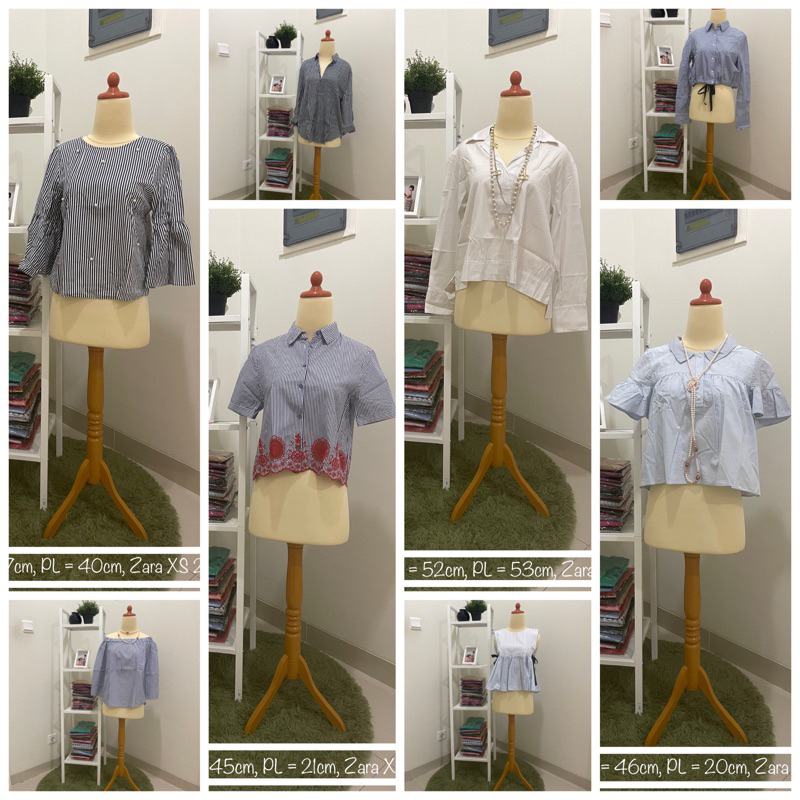 Preloved Branded Baju Bekas Atasan Wanita Zara-B