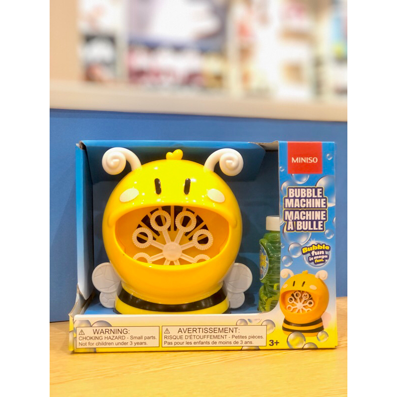 BEE BUBBLE MACHINE MINISO MAINAN ANAK