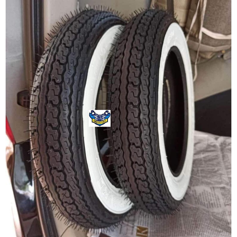 Ban vespa shinko SR550 white wall 3.50-8 ring 8