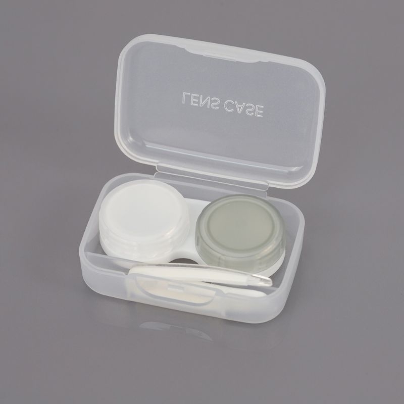 Softlens Case Karakter cermin Satu Set Capitan Penjepit Softlens Kotak Box Tempat Soflens