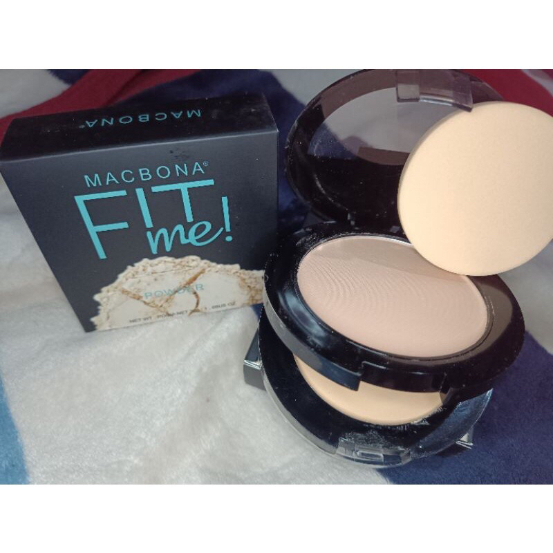 Medan Murah BEDAK PADAT + BASAH ( FOUNDATION ) MACBONA FIT ME TWO WAY CAKE 2 IN 1