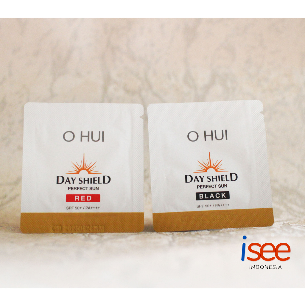 OHUI Day Shield Perfect Sun screen Black/Red SPF 50+/PA+++ 1ml*10pcs