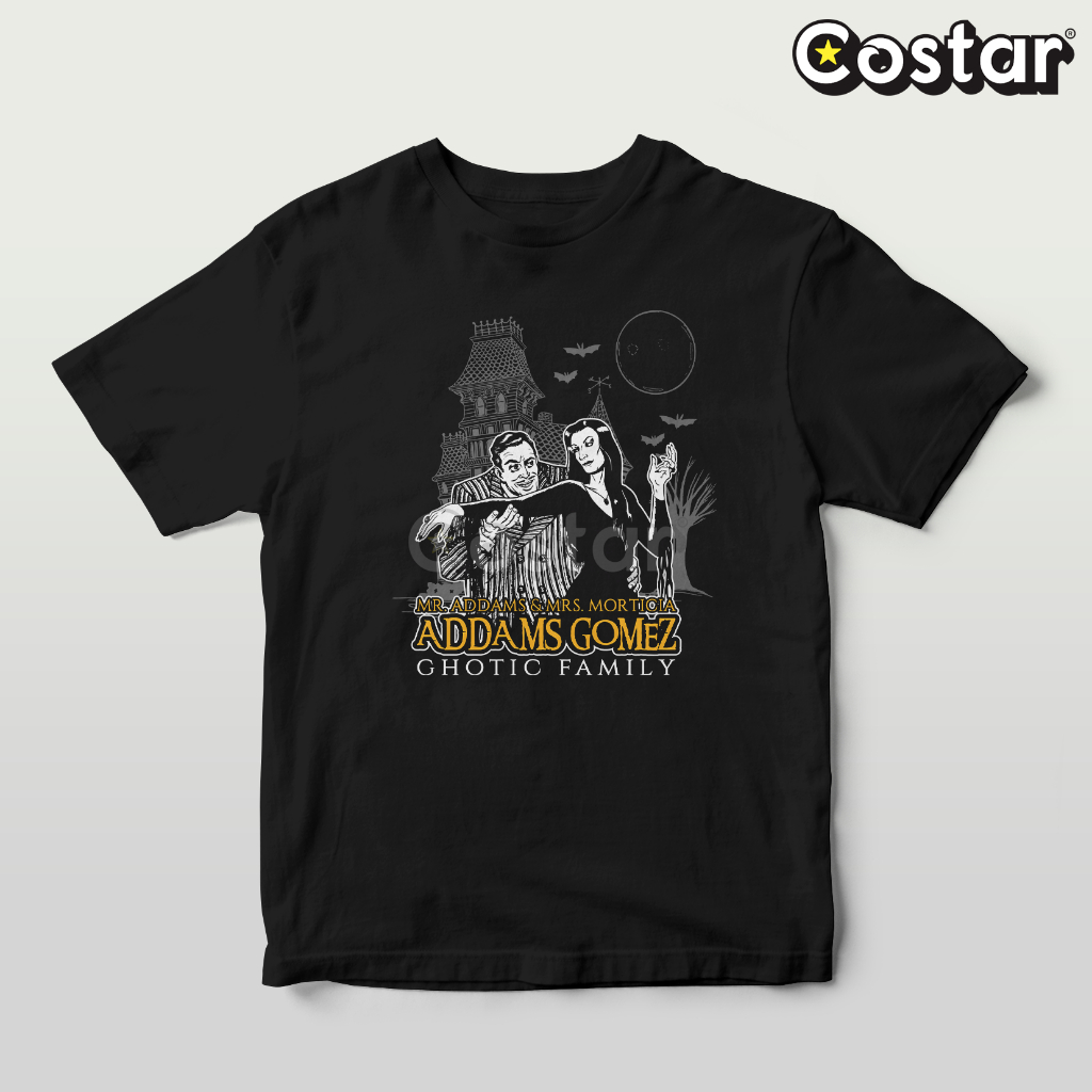 Kaos Costarstore - Mr and Mrs - Addams Family - Wednesday