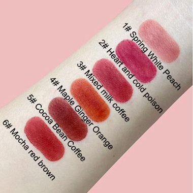 【COD】Lip Cream Clear Mirror Lip Glzaz Lipstik Lip Glaze Transparan Pigmen Ice Cube Velvet Matte Lipstik Lip Gloss White Non-stick Cup-CH