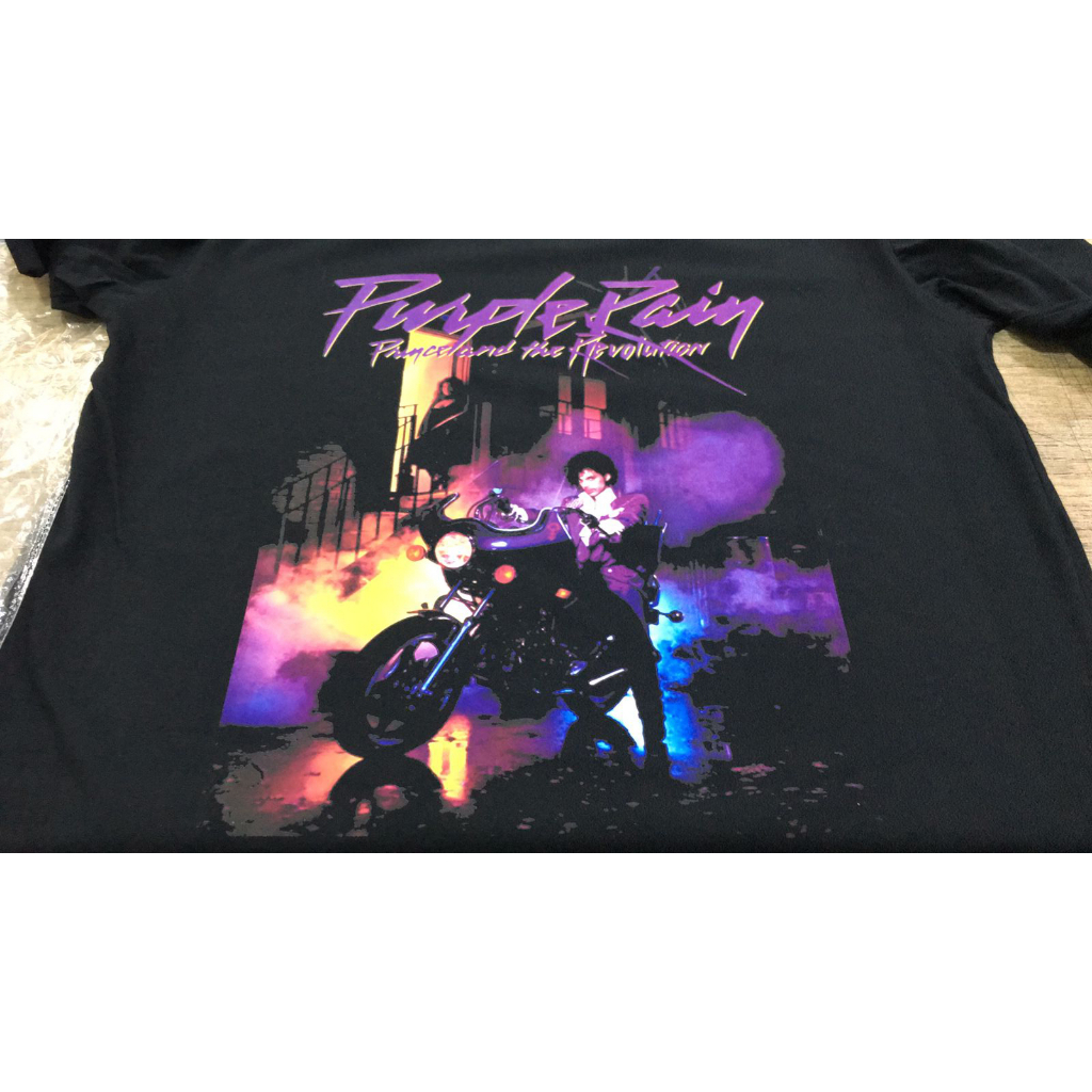 Kaos Purple Rain Prince Tshirt 100% Cotton