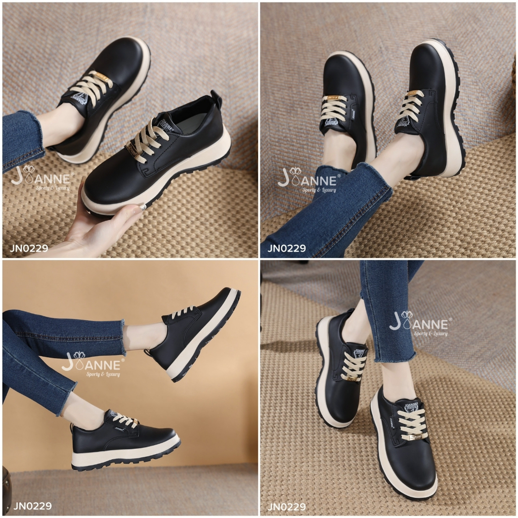 JOANNE Leather Sneakers Shoes #JN0229