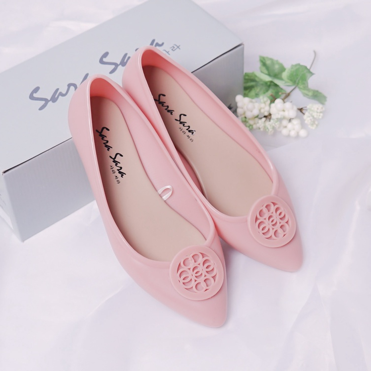 SARA SARA STORE - Flat Shoes GUCCI PEACH | sepatu kerja kantoran wanita executive warna merah muda |