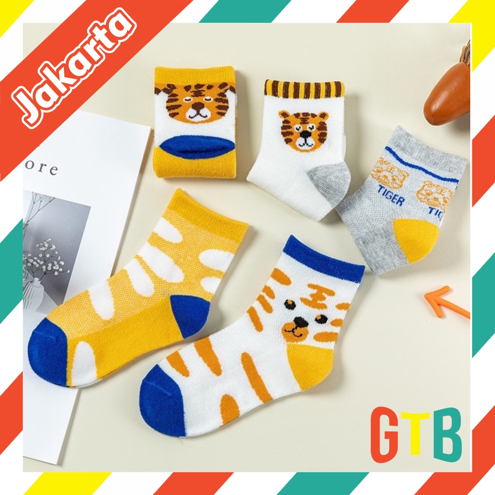 GTB Kaos Kaki Anak Motif Harimau Kaus Kaki Bayi Lucu Tiger KK054