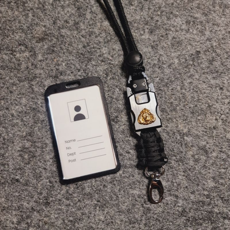 

lanyard id card tali logo tribrata holder