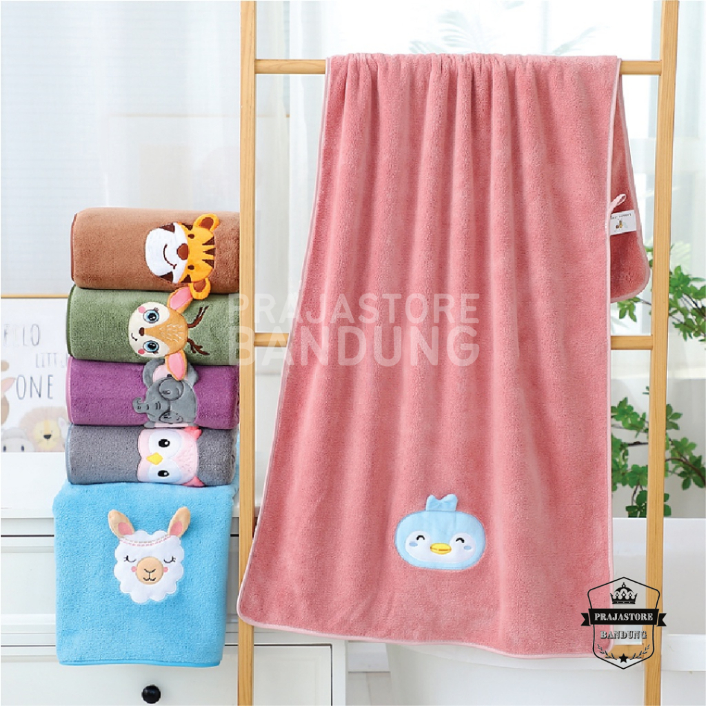 Handuk mandi baby doll anak 50x100cm daya serap tinggi dan lembut