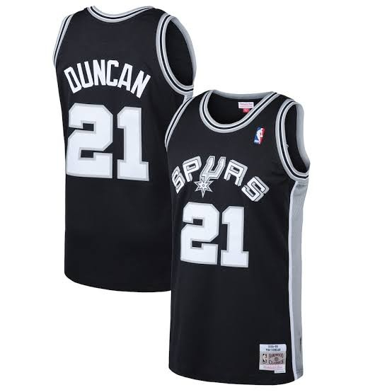 Jersey Basket Mitchell & Ness NBA Swingman Road Jersey Spurs 98 Tim Duncan [ORIGINAL] SALE PARAH