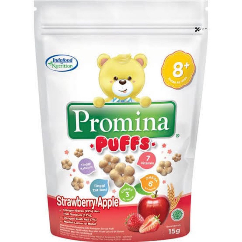 PROMINA PUFF 15gr / SNACK MPASI / MPASI 8 BULAN / PROMINA PUFF BLUEBERRY / PROMINA PUFF PISANG / PROMINA PUFF STRAWBERRY APEL / PUFFS