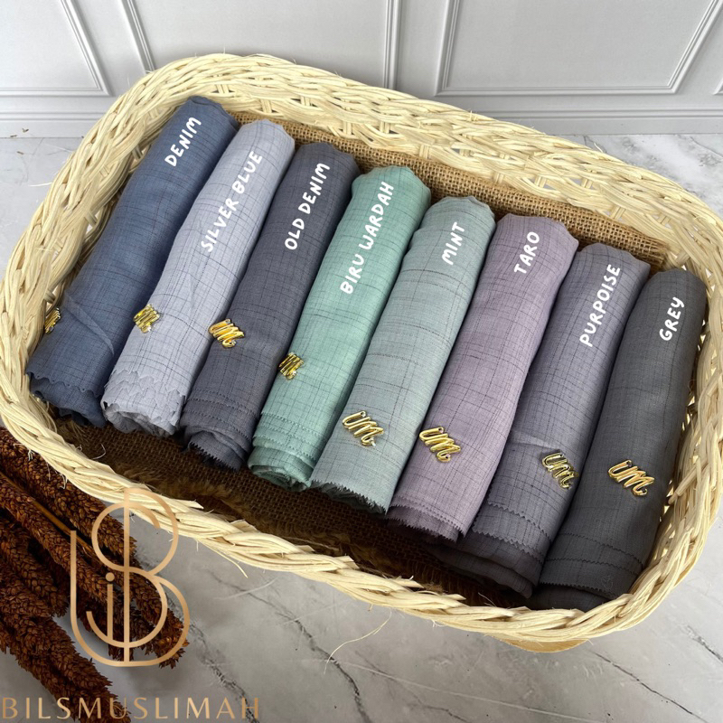 PART I HIJAB VOAL WAFFLE LASERCUT UMAMA LOGO METAL