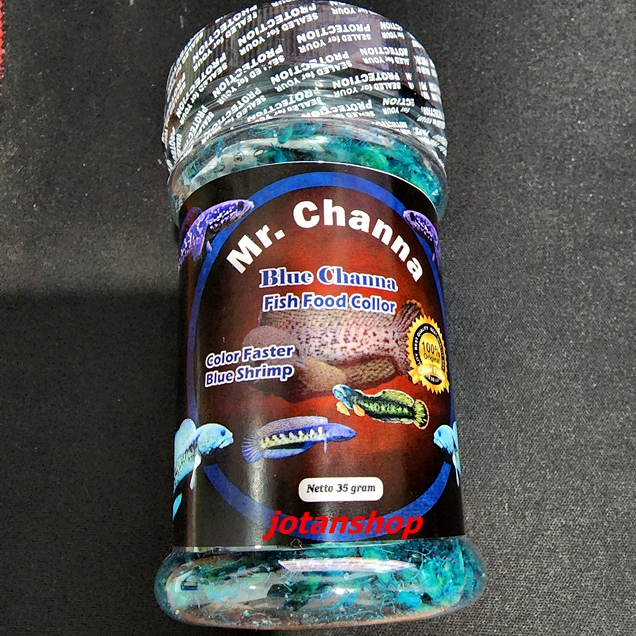 Udang Kering BLUE SHRIMP MR. CHANNA Makanan Pakan Ikan Chana Predator Louhan Arwana Reptil