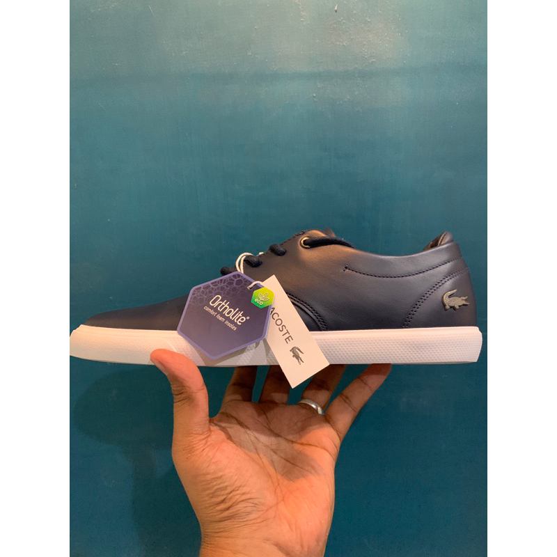 Sepatu Lacoste Navy Leather