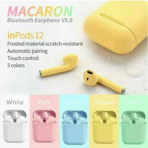 Inpods12 Inpods 12 Headset Bluetooth 5.0 Warna Macaron