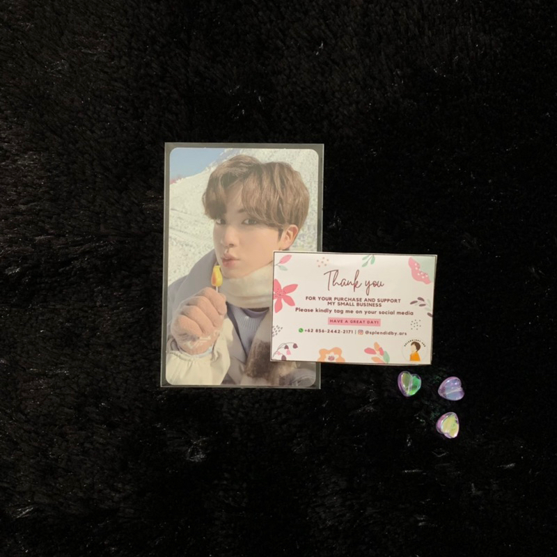 PC Photocard Jin Winpack Official (double side)