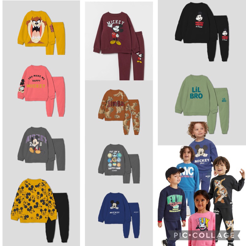 HM Set (Sweater & Jogger) / Setelan Hm / setelan hmm / Hm boys jogger / hm boys sweatshirt