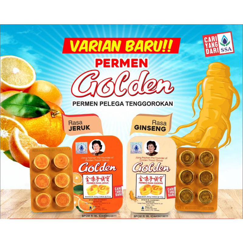 

Permen Golden (Jeruk / Ginseng)