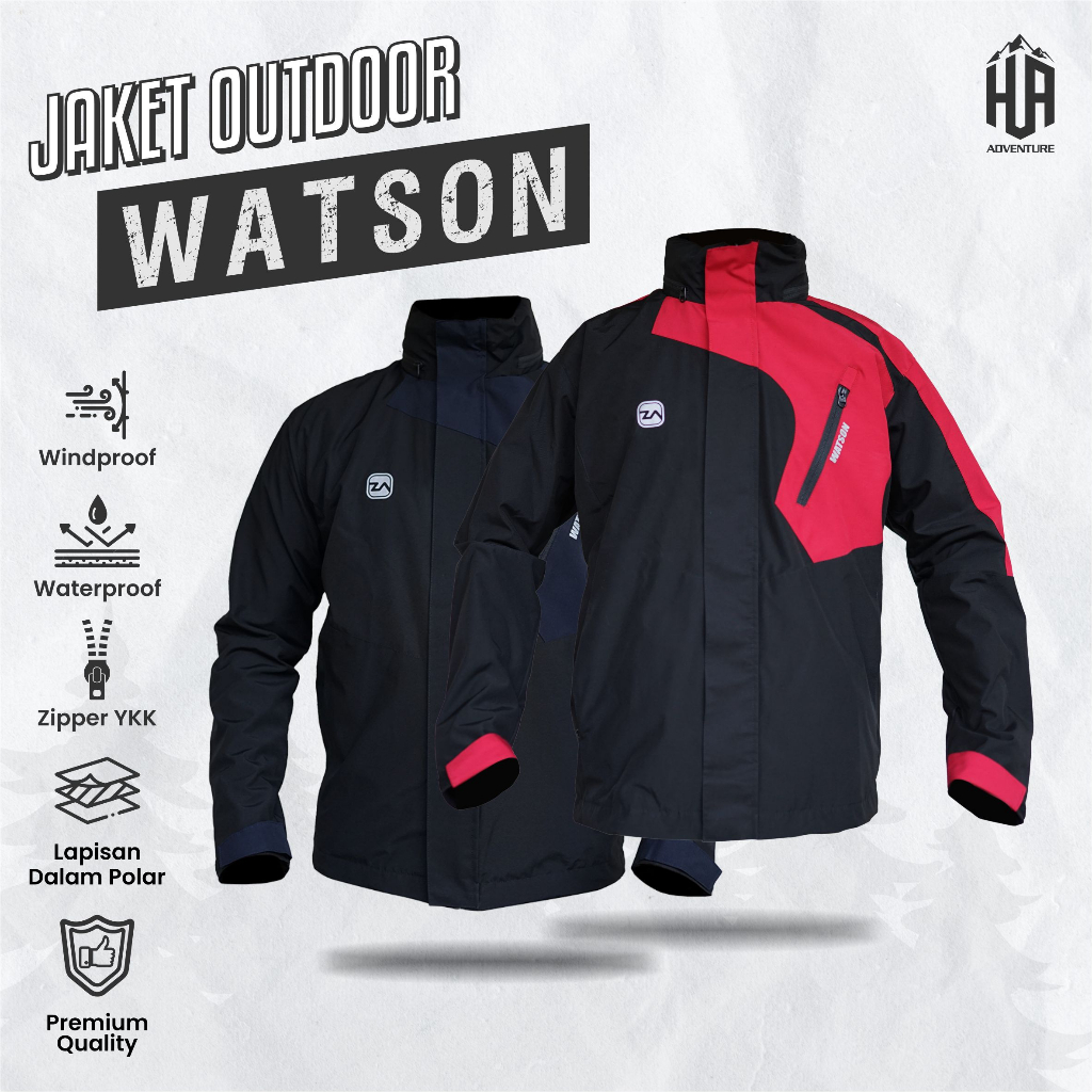 Jaket gunung outdoor waterproof adventure hiking zarventure WATSON