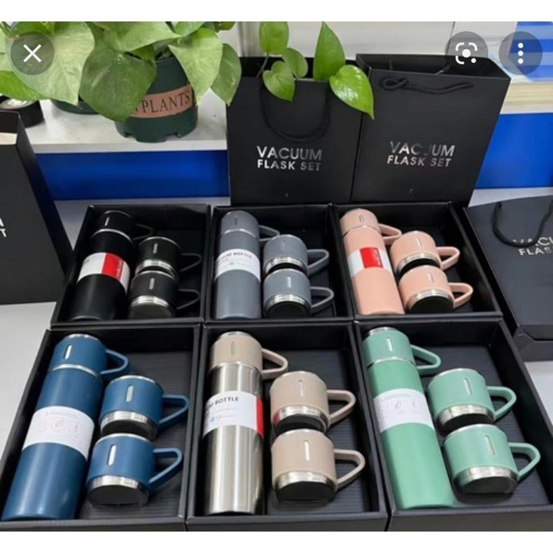 Jual Thermor Sultan set 50ml/ Tumbler botol minum set stainless