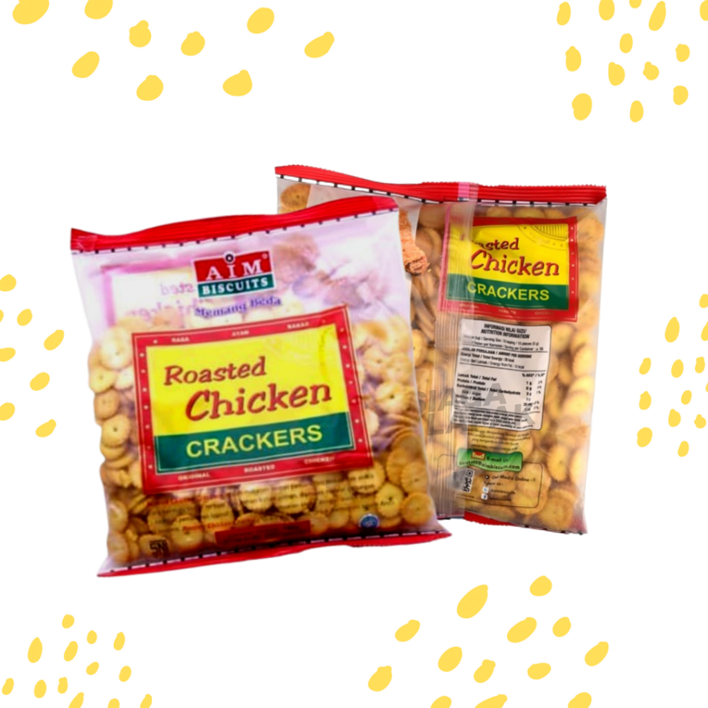 Biskuit Roasted Chicken Ayam Panggang AIM Crackers 180 gr