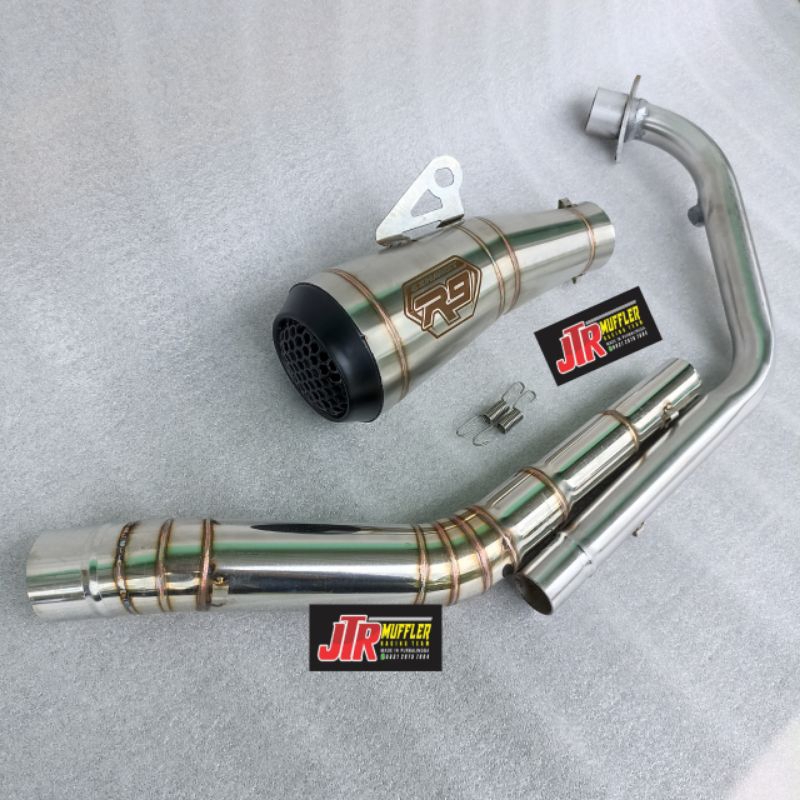 knalpot R9 gp series Cbr 150r new Cb150r new Sonic 150 Supra gtr