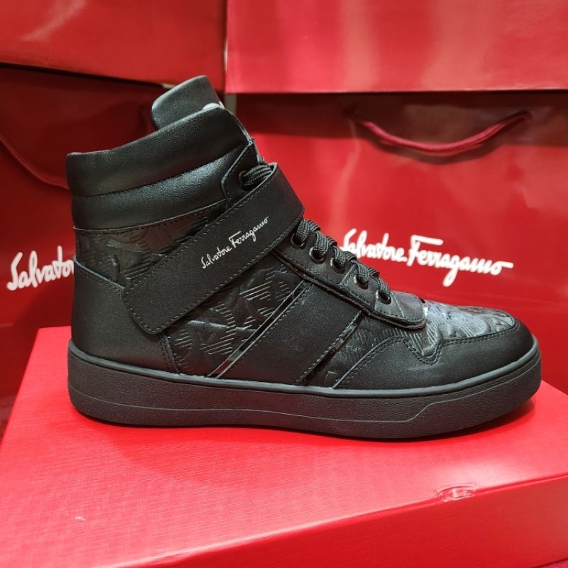 sepatu pria sneaker boot frag sepatu cowok hitam men shoes high top kulit mirror vip p1shoes new 2023