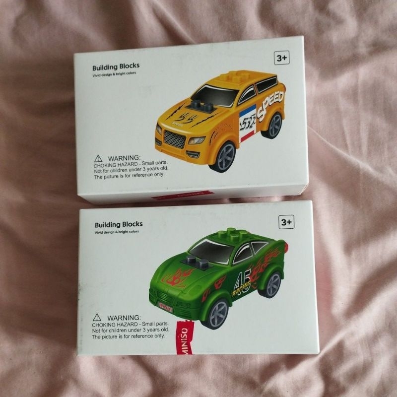 miniso sale building blocks cars