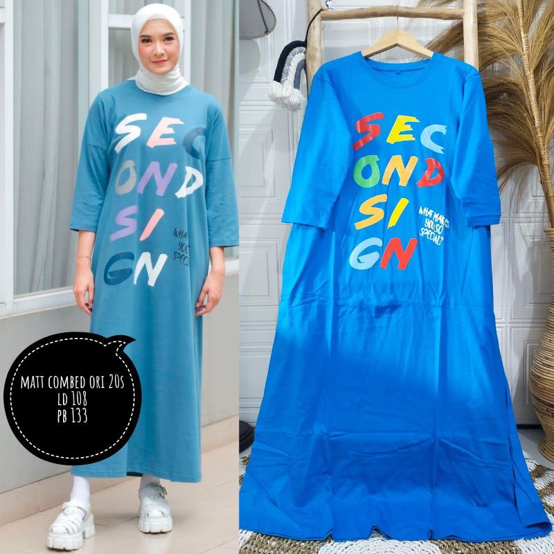 DRESS TERBARU MODEL SECONDSIGN//DRESS KEKINIAN WANITA