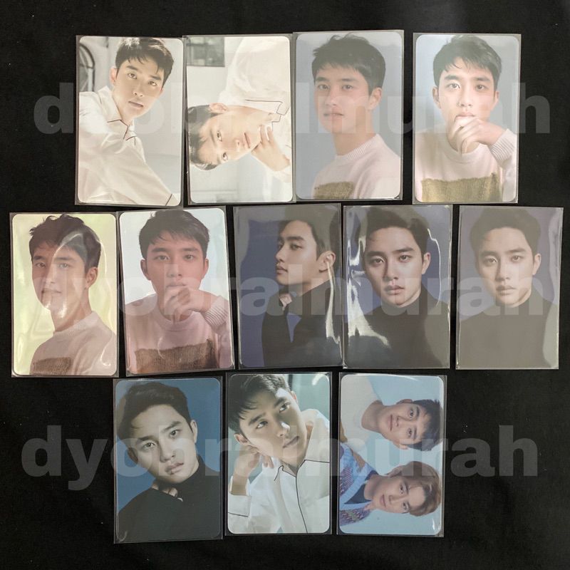 D.O. Kyungsoo Exo FLO version 1 2 3 4 Holo photocard set