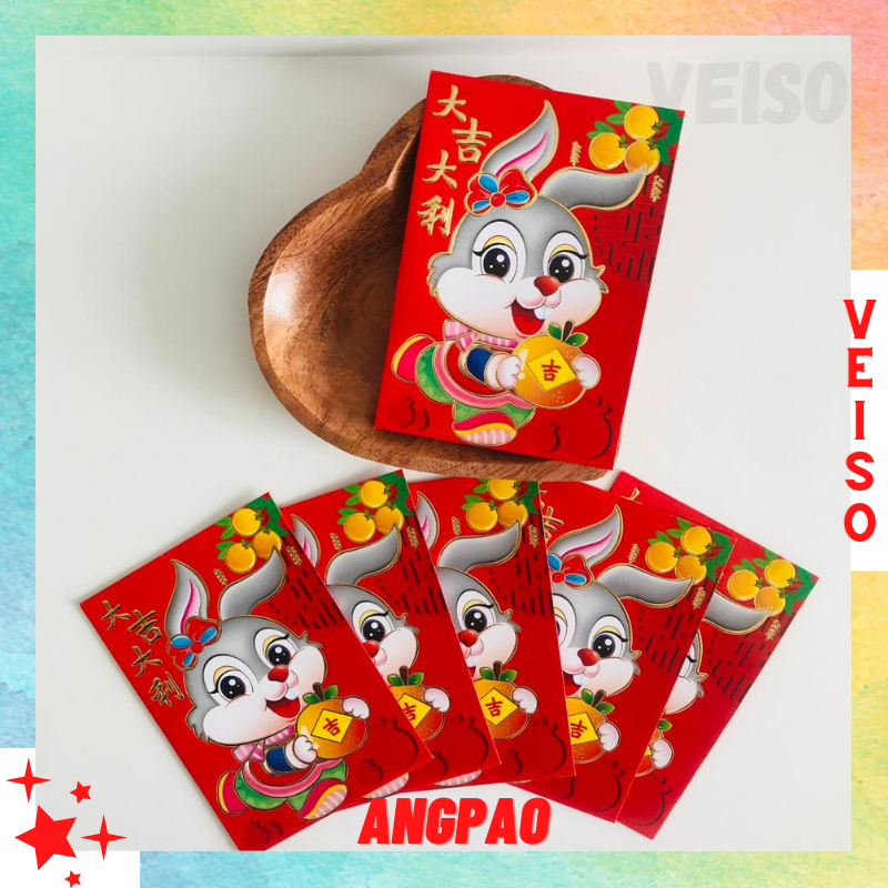 Jual VEISO_Angpao Imlek Terbaru Tahun 2023 Shio Kelinci 1Pack Isi ...