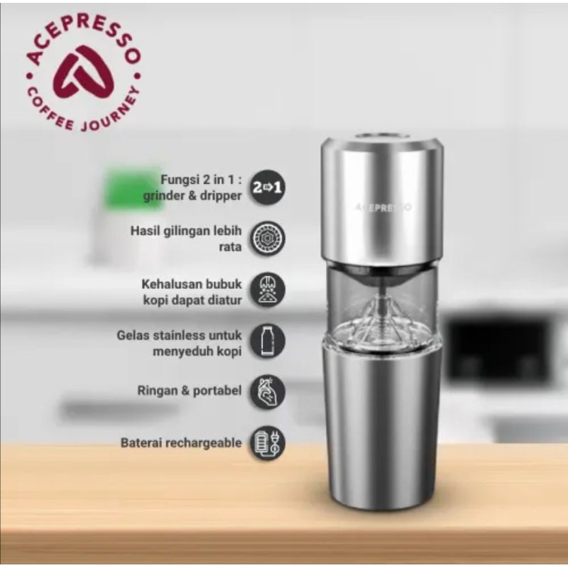 Coffe Grinder 2in1/Penggiling Biji Kopi/Dripper/Coffe Grinder Portable