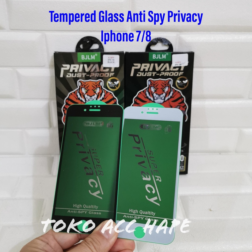 TEMPERED GLASS IPHONE 7/8 ANTI SPY PRIVACY PREMIUM FULL COVER KACA