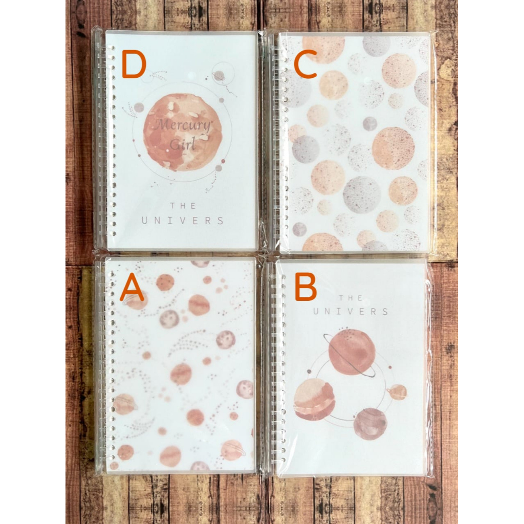 Binder Notepad A5 B5 The Univers Wengu PL018 - Notebook Spiral Wengu A5 Warna Ring Plastik Bisa Dire