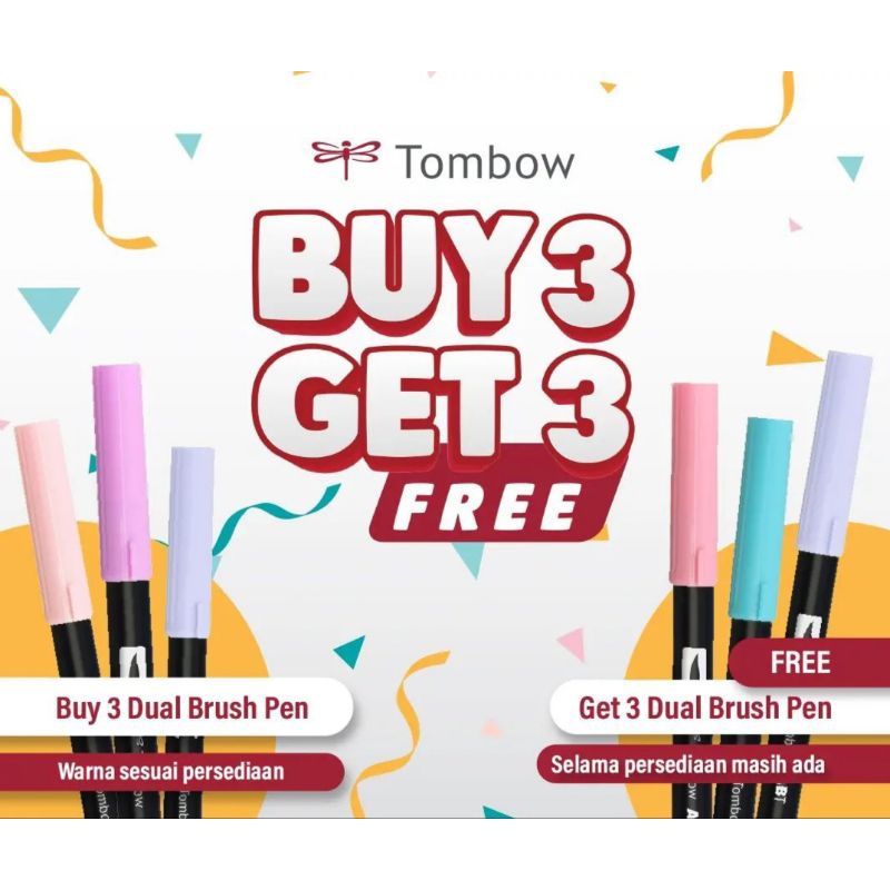 

BELI 1 ABT GRATIS 1 ABT PRO TOMBOW ABT DUAL TIP COLOR BRUSH PEN