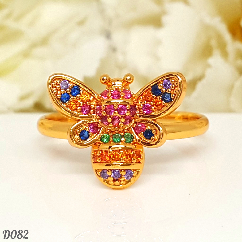 PGX Cincin Xuping Perhiasan Lapis Emas Aksesoris Wanita - D082