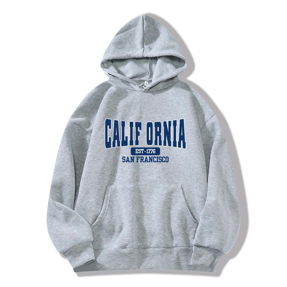 Jumper Hoodie CALIFORNIA Est.1776 II  Sweater Hoodie Trendy II Sweter Oblong Topi Size M - XL ( Pria &amp; Wanita / Anak &amp; Dewasa )