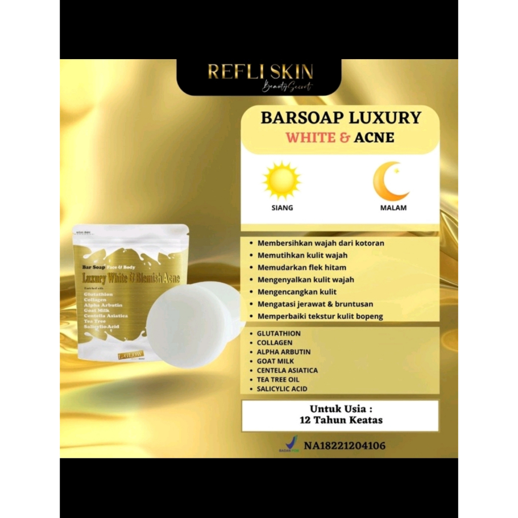REFLISKIN X LGLOW BAR SOAP WHITE ACNE BLEMISH