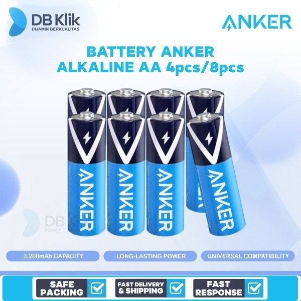 Battery Anker Alkaline AA No Rechargeable B1810- Alkaline AA Batteries