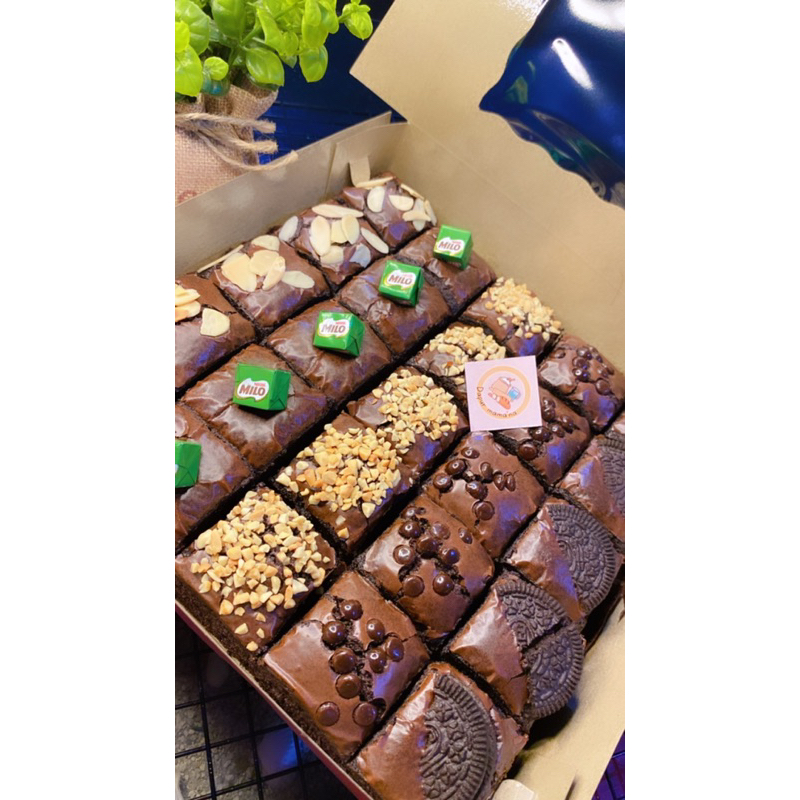 

Brownies sekat/brownies shiny crust/fudgy brownies