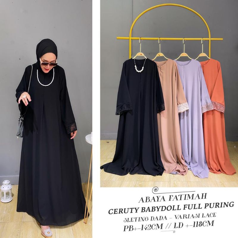 GAMIS ABAYA//ABAYA CERUTY BABYDOLL//ABAYA FATIMAH BUSUI