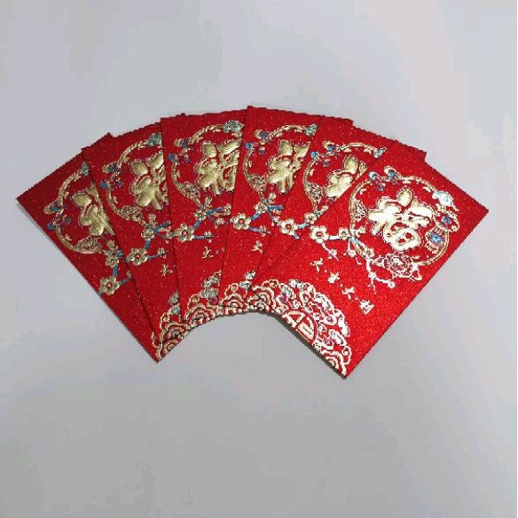

Angpau Imlek Fuk Hoki Bahan Tebal Premium Gliter Mewah