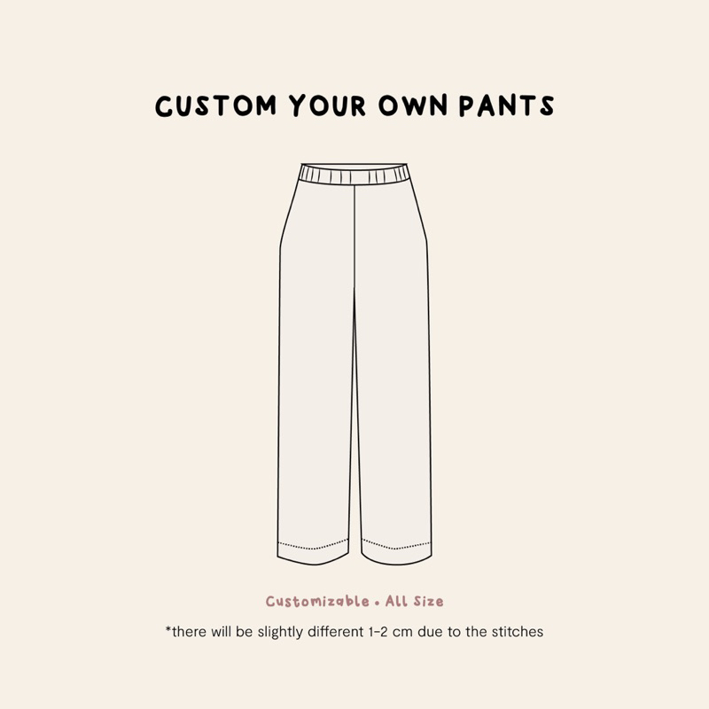 NOTTE - Custom Pants Colorblock | Celana Tidur