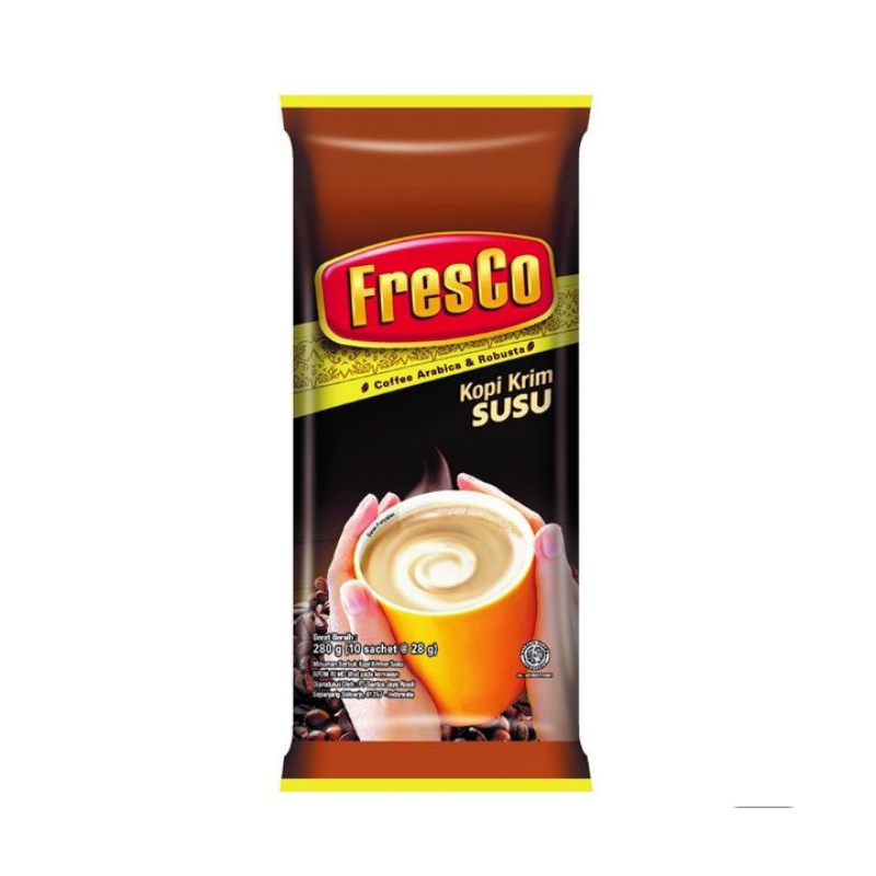 

Fresco Kopi Instan Krim Susu 10x28 g